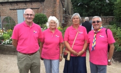 Thanks to the national  lottery ~biglotteryfund.  our members are showcasing our new T shirts with logo.